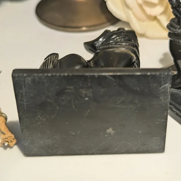 ⭐Pair Of Black Stone Foo Dogs - Picture 6 of 9